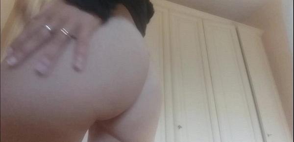  your cousin exaggerates silk and fake cock to make you drool